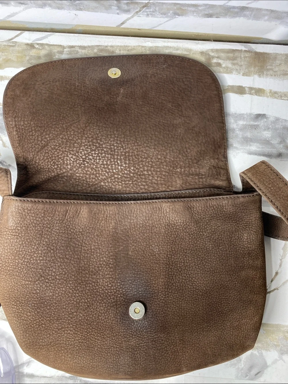 Coach Sonoma Nubuck Pebbled Leather Flap Shoulder Bag/crossbody (Style 4935)